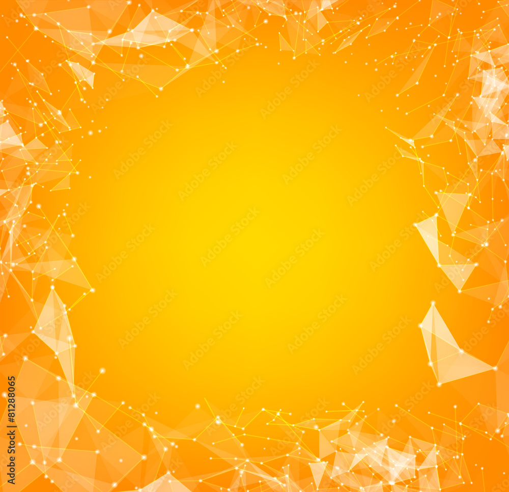 Poster abstract polygons.