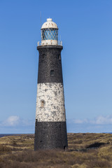Fototapeta na wymiar Lighthouse at Spurn Point, East Yorkshire, Great Britain