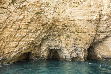Blue caves, Zakynthos, Greece.