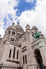 Fototapeta na wymiar Sacre Coeur, Famous Church Tourism Landmark in Paris France
