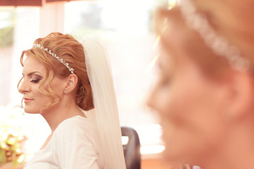 Portrait of a bride getting ready © hreniuca