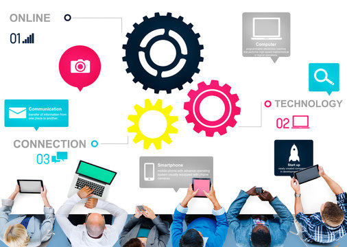 Team Functionality Industy Teamwork Connection Technology
