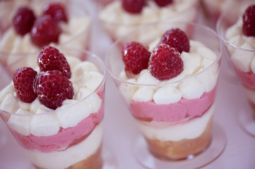 Delicious sweets with berries