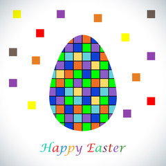 Happy Easter greeting banner.