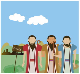 The two disciples have heard the tomb of Jesus was found empty e