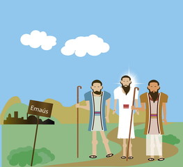 The two disciples have heard the tomb of Jesus was found empty e