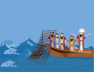 Jesus came for them and said "Follow me, you will fish for peopl