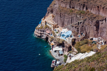 Fototapeta na wymiar Santorini houses, Greece