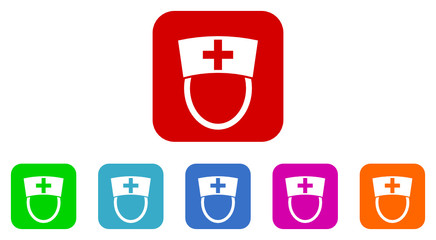 hospital flat icon vector set
