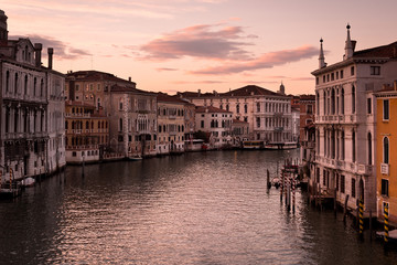 Obraz na płótnie Canvas Grand Canal at sunset, Venice