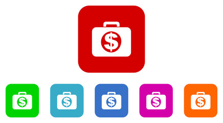 bank vector icon set