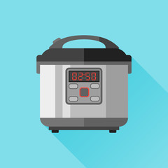 Fototapeta premium Multicooker flat icon