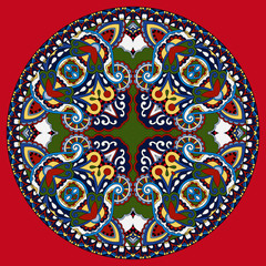 decorative design of circle dish template