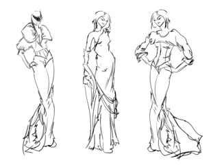 SKETCH. fashion girls