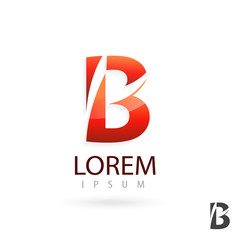 Obraz premium Creative logo design, letter B. Colorful vector icon.