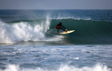 surfer in der welle
