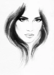 Frauenporträt. abstraktes Aquarell © Anna Ismagilova