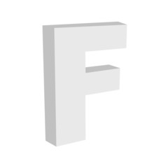 Vintage Vector 3d F Text