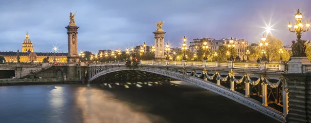 Acrylic prints Pont Alexandre III French Building