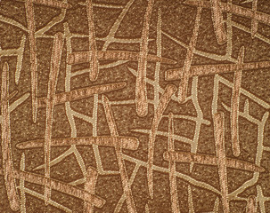 Obraz premium texture of fabric of brown color with an abstract pattern for ba