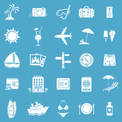 Set of travel icons