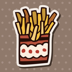 fast food french fries flat icon elements,eps10