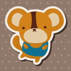 Animal flat icon elements, eps10