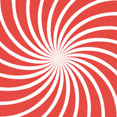 red spiral vintage