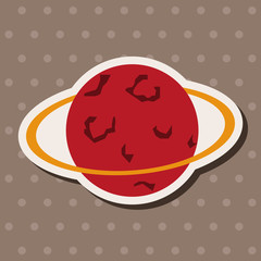 Space planet flat icon elements background,eps10