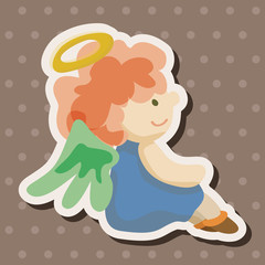 angel cartoon design elements vector