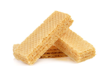 Wafers isolated on a white background