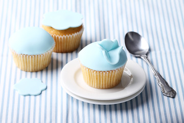 pastel color cupcakes