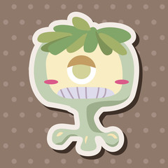 monster cartoon theme elements vecotr,eps