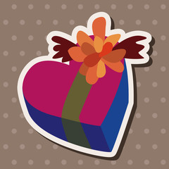 Valentine's day theme presents elements vector