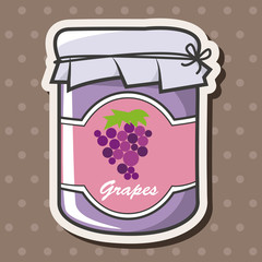 grape jam theme elements vector,eps