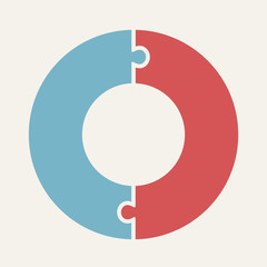 Circular infographic template for cycling diagram, graph, presen
