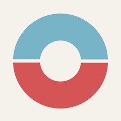 Circular infographic template for cycling diagram, graph, presen