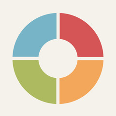 Circular infographic template for cycling diagram, graph, presen