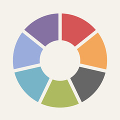 Fototapeta premium Circular infographic template for cycling diagram, graph, presen