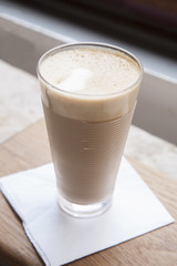 Hot Cafe Latte Beverage