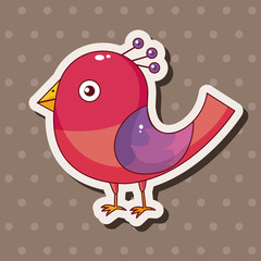 bird cartoon theme elements vector,eps
