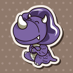 dinosaur cartoon theme elements vector,eps