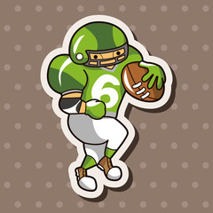 football player theme elements vector,eps