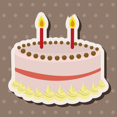 decorating cake elements vector,eps