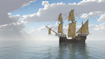 Portuguese Caravel of the Fifteenth Century
