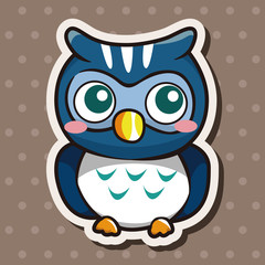 owl cartoon theme elements vector,eps