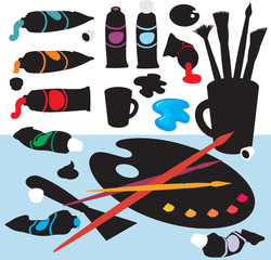 Art Stuff Color Silhouettes