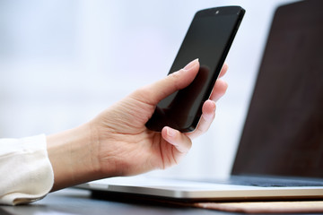 Woman using a mobile phone