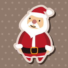 Christmas santa claus flat icon elements background,eps10