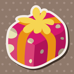 Christmas gifts flat icon elements background,eps10